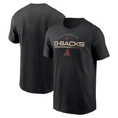 T-shirt Nike pour homme, noir, Arizona Diamondbacks Team Engineered Performance