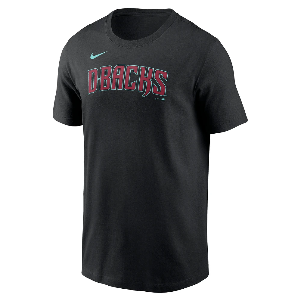 Men's Nike  Black Arizona Diamondbacks Wordmark T-Shirt