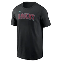 Men's Nike  Black Arizona Diamondbacks Wordmark T-Shirt