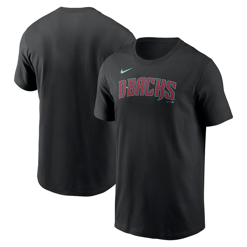 Men's Nike  Black Arizona Diamondbacks Wordmark T-Shirt