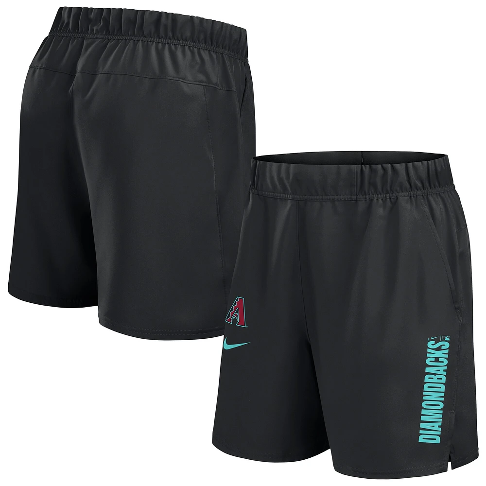 Short Nike Victory Performance tissé noir des Diamondbacks de l'Arizona pour homme