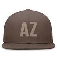 Casquette ajustée Nike marron Arizona Diamondbacks Statement Ironstone Performance True pour hommes