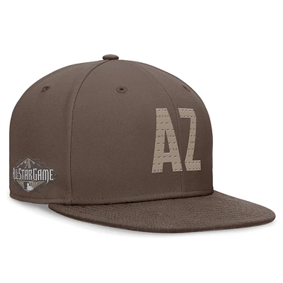 Casquette ajustée Nike marron Arizona Diamondbacks Statement Ironstone Performance True pour hommes