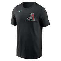 Men's Nike Corbin Burnes Black Arizona Diamondbacks Fuse Name & Number T-Shirt