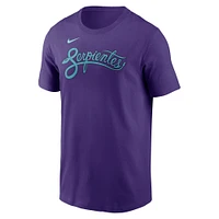 Men's Nike Corbin Burnes Purple Arizona Diamondbacks 2025 City Connect Fuse Name & Number T-Shirt