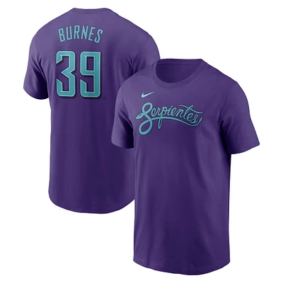 Men's Nike Corbin Burnes Purple Arizona Diamondbacks 2025 City Connect Fuse Name & Number T-Shirt