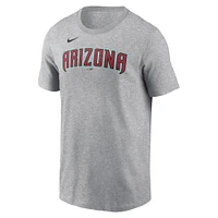 Men's Nike Corbin Carroll Heather Gray Arizona Diamondbacks Fuse Name & Number T-Shirt