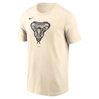 Men's Nike Cream Arizona Diamondbacks Camo Logo T-Shirt