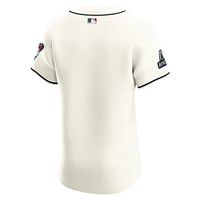 Maillot Nike crème domicile Elite des Diamondbacks de l'Arizona pour homme