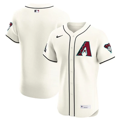Maillot Nike crème domicile Elite des Diamondbacks de l'Arizona pour homme