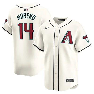 Maillot de joueur Nike Gabriel Moreno pour hommes, blanc, Arizona Diamondbacks Home Limited Player