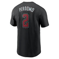 Men's Nike Geraldo Perdomo Black Arizona Diamondbacks 2024 Fuse Name & Number T-Shirt