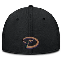 Men's Nike Gray/Black Arizona Diamondbacks Rise Swoosh Performance Flex Hat