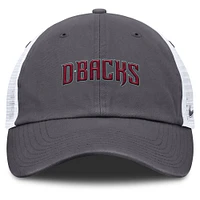 Men's Nike Gray Arizona Diamondbacks Wordmark Club Adjustable Trucker Hat