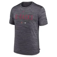 Men's Nike Heather Charcoal Arizona Diamondbacks Authentic Collection Velocity Performance Practice T-Shirt