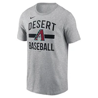 Men's Nike  Heather Gray Arizona Diamondbacks Arched T-Shirt