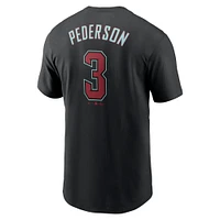 Men's Nike Joc Pederson Black Arizona Diamondbacks Fuse Name & Number T-Shirt