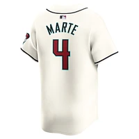 Maillot de joueur Nike Ketel Marte pour hommes, blanc, Arizona Diamondbacks Home Limited Player