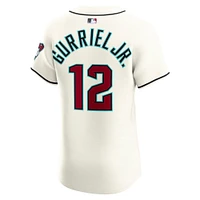 Men's Nike Lourdes Gurriel Jr. Cream Arizona Diamondbacks Home Elite Jersey
