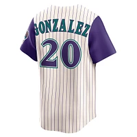 Men's Nike Luis Gonzalez Cream Arizona Diamondbacks Throwback Cooperstown Collection Limited Jersey