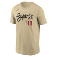 Men's Nike Madison Bumgarner Gold Arizona Diamondbacks City Connect Name & Number T-Shirt