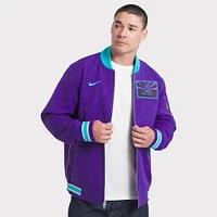 Veste aviateur Nike violette à fermeture éclair intégrale pour homme, collection authentique City Connect 2025 des Diamondbacks de l'Arizona