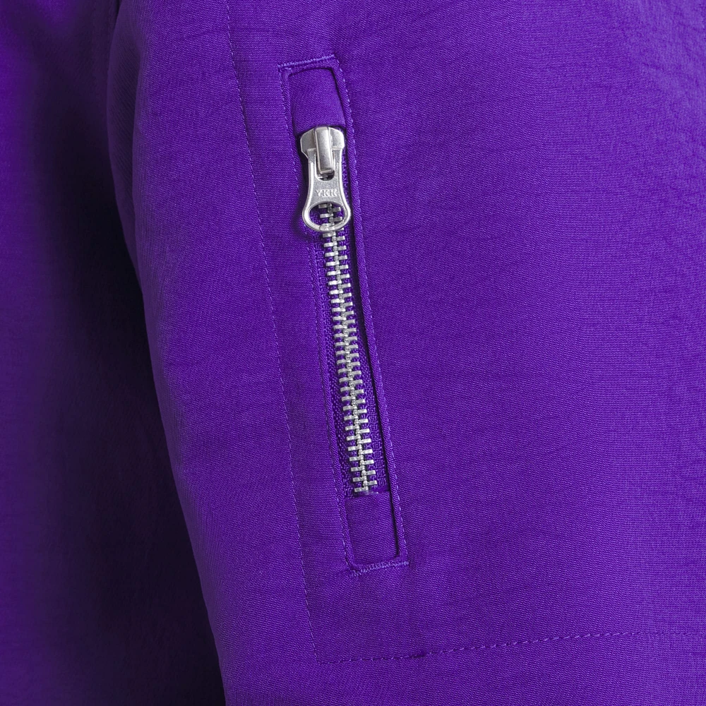 Veste aviateur Nike violette à fermeture éclair intégrale pour homme, collection authentique City Connect 2025 des Diamondbacks de l'Arizona