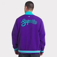 Veste aviateur Nike violette à fermeture éclair intégrale pour homme, collection authentique City Connect 2025 des Diamondbacks de l'Arizona