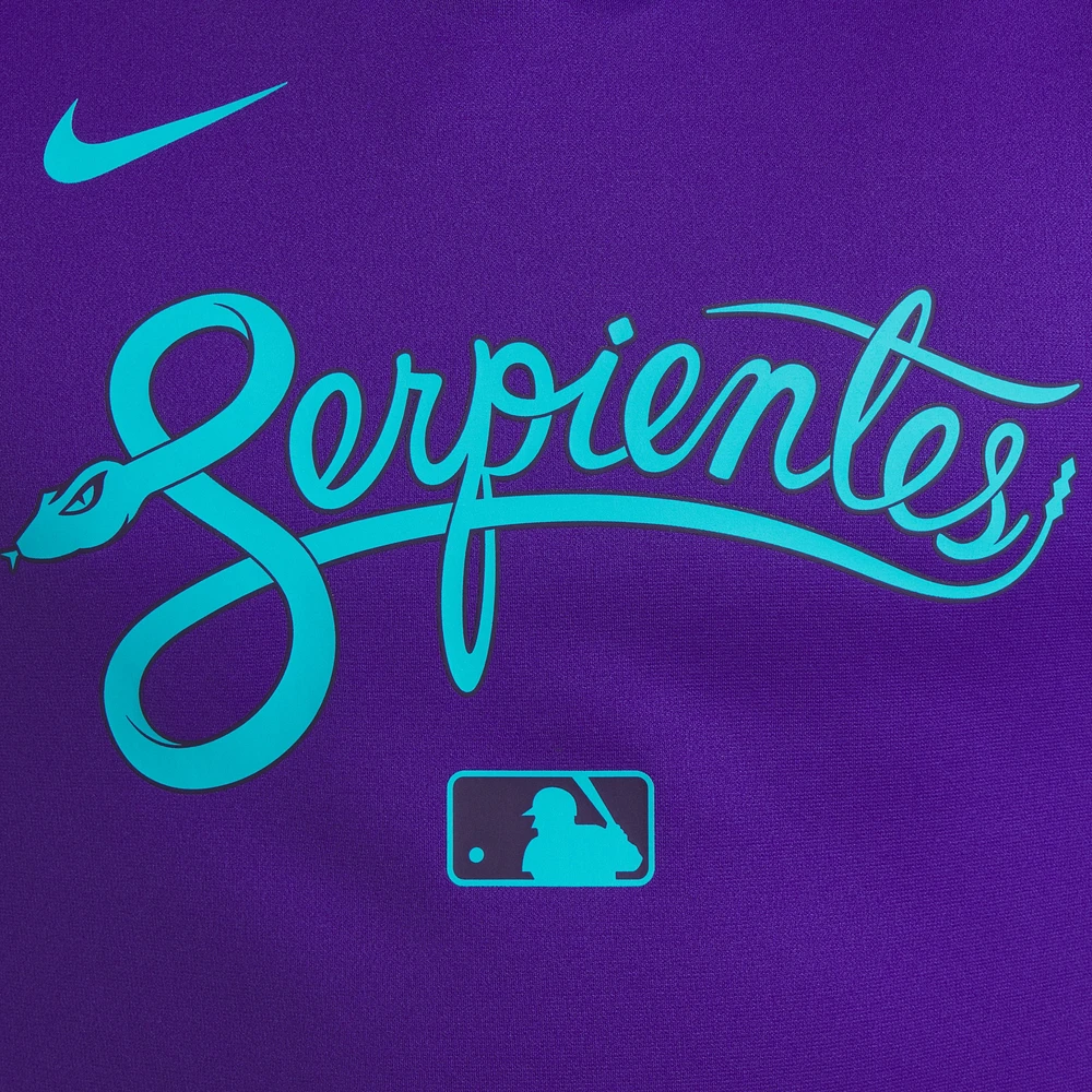 Sweat à capuche Nike violet Arizona Diamondbacks 2025 City Connect Authentic Collection Therma pour homme