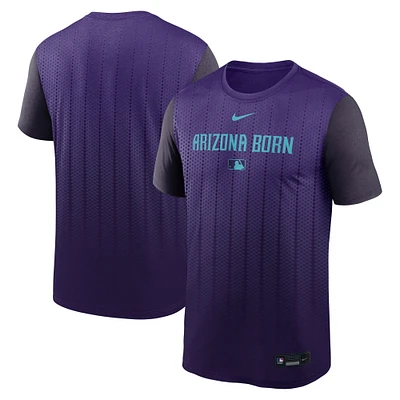 T-shirt Nike violet Arizona Diamondbacks 2025 City Connect Authentic Collection Velocity Performance pour homme