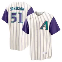 Youth Nike Randy Johnson Cream Arizona Diamondbacks Alternate Cooperstown  Collection Player Jersey