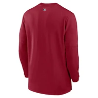 Men's Nike Red Arizona Diamondbacks Authentic Collection Game Time Performance Quarter-Zip Top