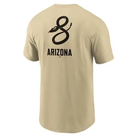 T-shirt Nike City Connect 2-Hit pour homme, couleur sable, Arizona Diamondbacks