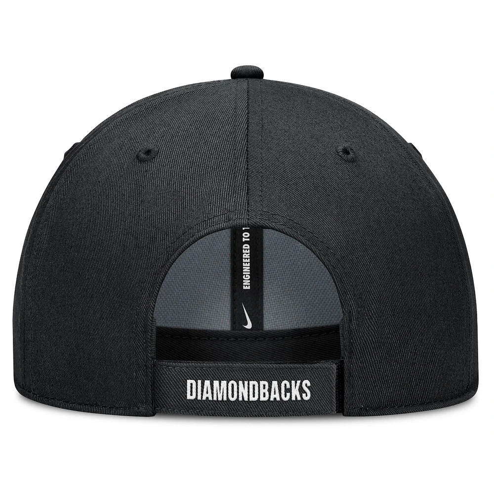Men's Nike White/Black Arizona Diamondbacks Club Performance Adjustable Hat