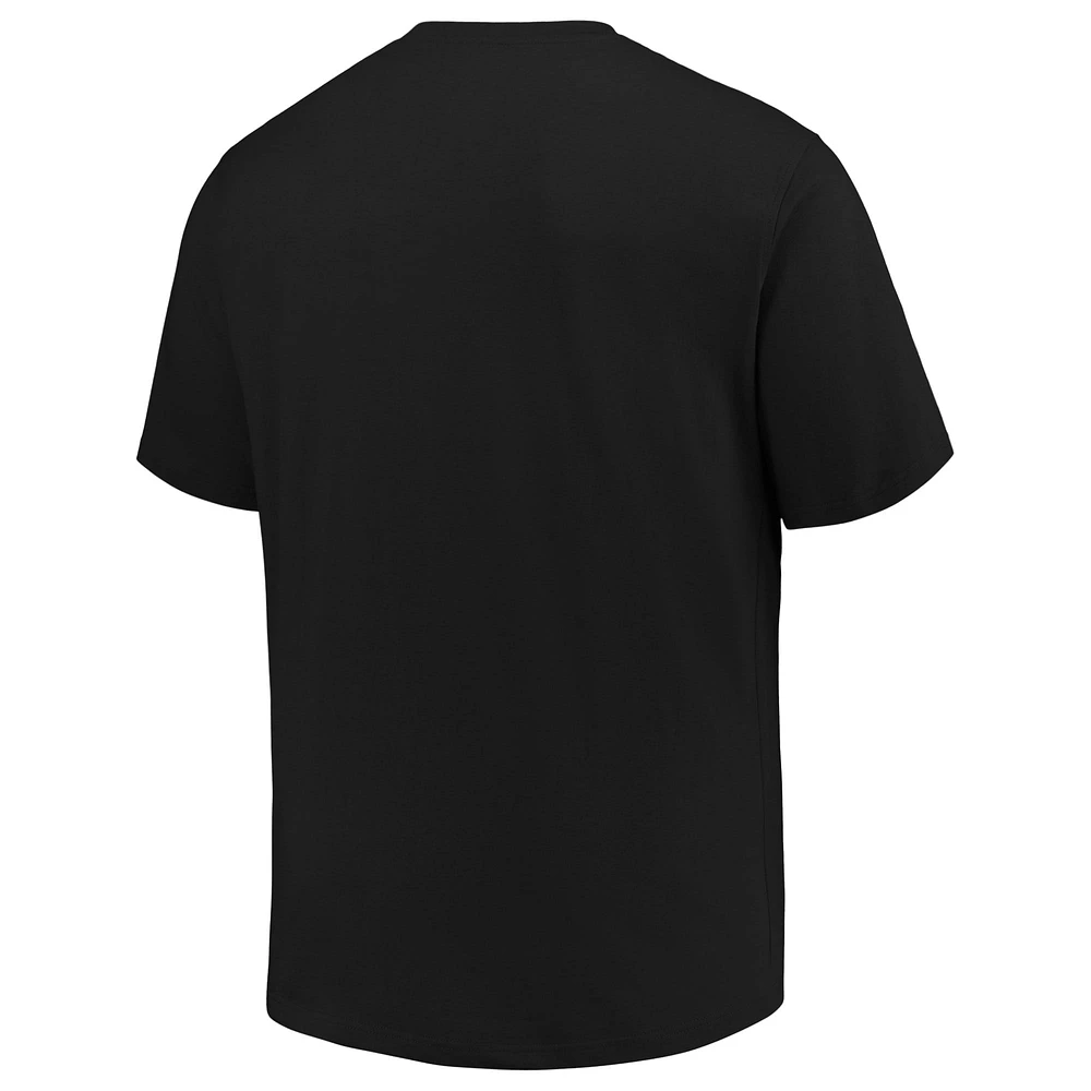 T-shirt noir pour hommes, profil, Arizona Diamondbacks, Big & Tall, Heart Soul