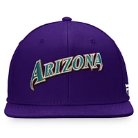 Casquette ajustée violette pour homme de la collection Cooperstown des Diamondbacks l'Arizona