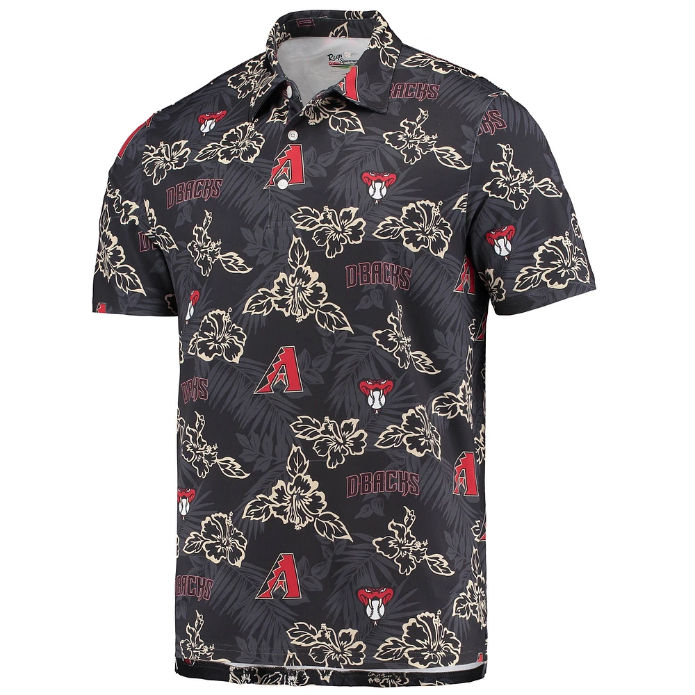 Polo Performance Reyn Spooner Arizona Diamondbacks pour homme Noir