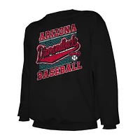Men's Stitches Black Arizona Diamondbacks Lightweight Crew Sweatshirt
