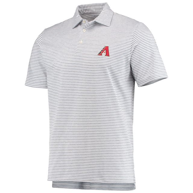 Polo pour homme Vineyard Vines gris Arizona Diamondbacks Heathered Winstead Sankaty