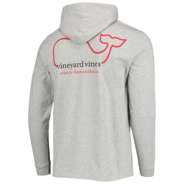 T-shirt à manches longues avec logo Vineyard Vines Arizona Diamondbacks gris chiné pour homme