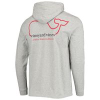 Men's Vineyard Vines Heathered Gray Arizona Diamondbacks Logo Hoodie Long Sleeve T-Shirt