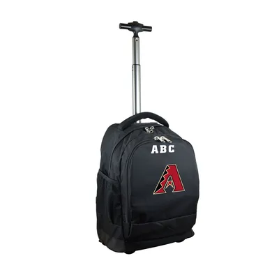 Arizona Diamondbacks MOJO 19'' Personalized Premium Wheeled Backpack - Black