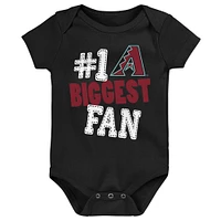 Newborn & Infant Arizona Diamondbacks 3-Pack Fan Pennant Bodysuit Set