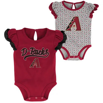 Arizona Diamondbacks Newborn & Infant Scream Shout Two-Pack Bodysuit Set - Red/Heathered Gray