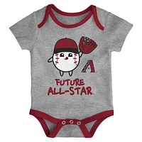 Newborn  Arizona Diamondbacks Triple Hit Two-Pack Bodysuit Set