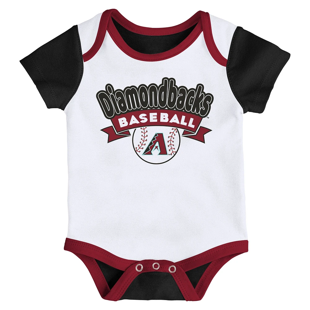 Newborn  Arizona Diamondbacks Triple Hit Two-Pack Bodysuit Set