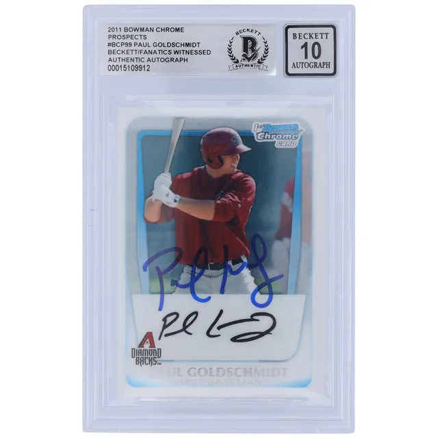 MLB Paul Goldschmidt Signed Trading Cards, Collectible Paul