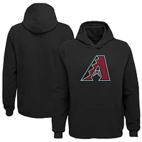 Sweat à capuche noir avec logo principal des Diamondbacks de l'Arizona pour enfants d'âge préscolaire