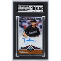 Randy Johnson Arizona Diamondbacks Autographed 2024 Topps Transcendent Transcendent Icon Chrome Autograph #TCBA-RJ #3/25 SGC Authenticated 8.5/10 Card