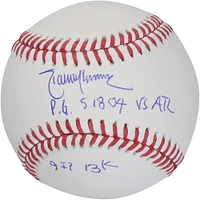 Randy Johnson Arizona Diamondbacks Autographed Baseball with Multiple Perfect Game Inscriptions